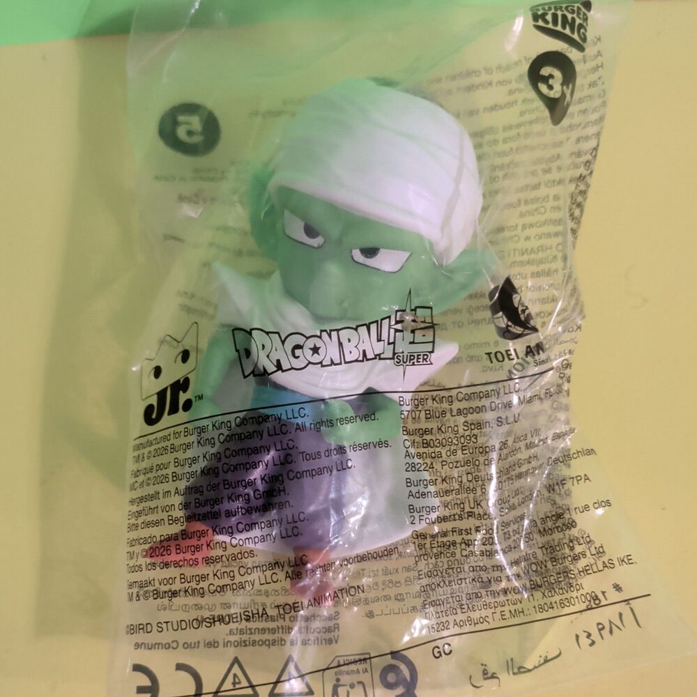Burger King Dragon Ball Z Super Piccolo Toy Figure Sealed Bag 2026 **NEW**